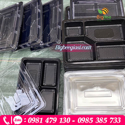 Hộp HT25 4 ngăn đế đen, nắp trong Hộp HT25 4 ngăn đế đen, nắp trong