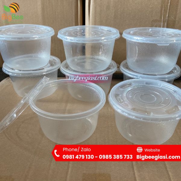 Tô nhựa đựng bún, phở có nắp Tô nhựa đựng bún, phở có nắp