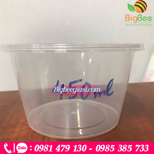 Hình ảnh hộp nhựa 450ml có nắp