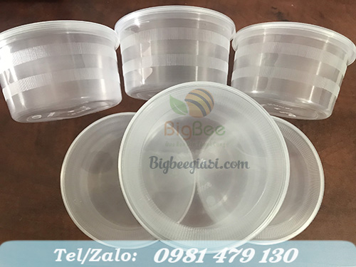 Loại hộp tròn có nắp 500ml đựng cháo dinh dưỡng