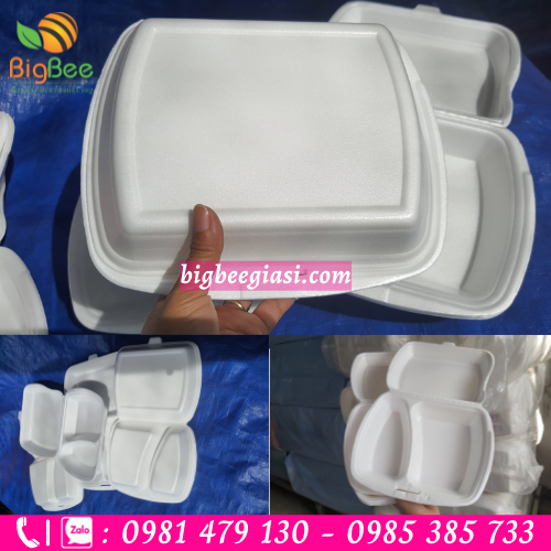 Hộp cơm xốp 2 ngăn