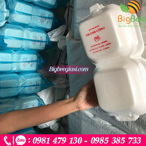 Hộp xốp in ấn logo tại xưởng Thu Hồng