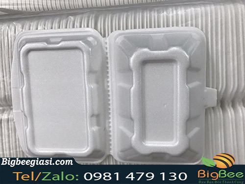 Hộp xốp đựng cơm có khứa