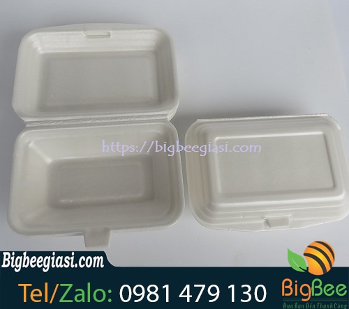 Hộp xốp đựng cơm đáy cạn Hộp xốp đựng cơm đáy cạn