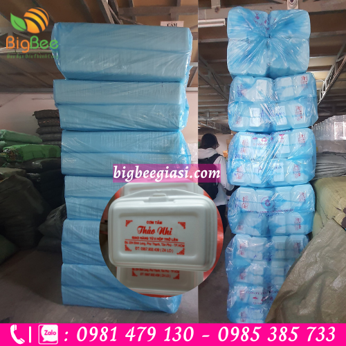 Hộp xốp cơm in logo giá rẻ tận xưởng