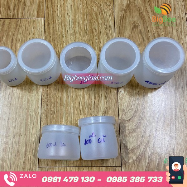 Hũ sữa chua 100ml lùn/ cao Hũ sữa chua 100ml lùn/ cao