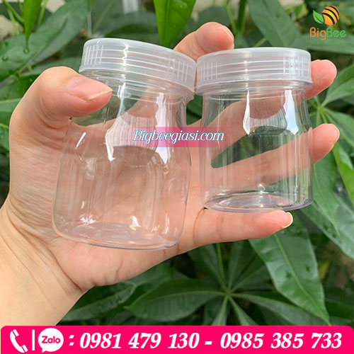 Hũ nhựa đựng sữa chua trong dáng tròn thon dài Hũ nhựa đựng sữa chua trong dáng tròn thon dài