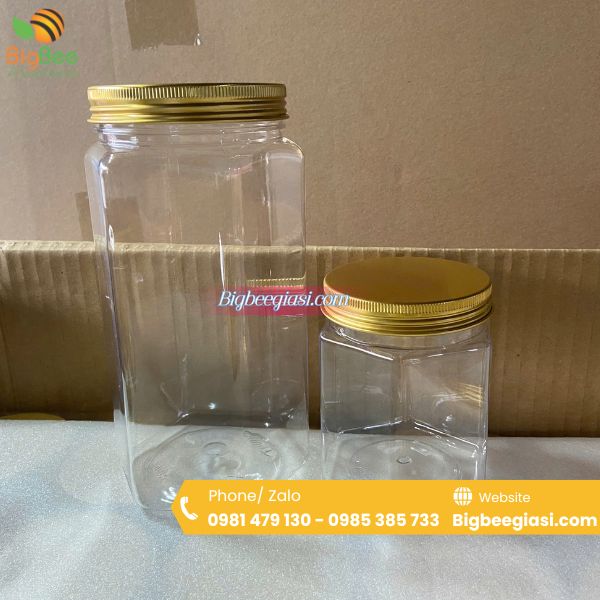Hũ lục giác 300 - 800ml Hũ lục giác 300 - 800ml