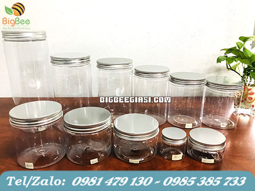 các dung tích hũ nhựa pet nắp nhôm các dung tích hủ nhựa pet nắp nhôm giá rẻ