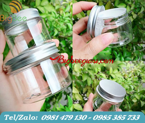 các loại hũ nhựa pet nắp nhôm 50ml - 100ml các loại hũ nhựa pet nắp nhôm 50ml - 100ml