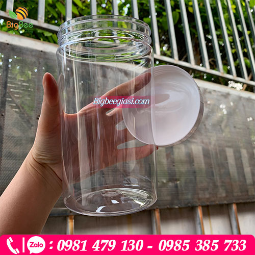 Hũ nhựa pet trong suốt đẹp, dày dặn, sáng bóng Hũ nhựa pet trong suốt đẹp, dày dặn, sáng bóng