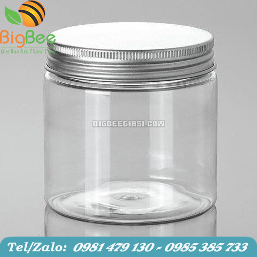 hũ nhựa pet nắp nhôm 500ml hũ nhựa pet nắp nhôm 500ml