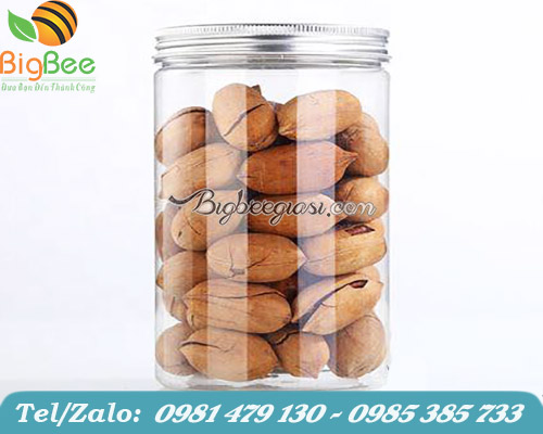 hũ nhựa pet nắp nhôm 1000ml hũ nhựa pet nắp nhôm 1000ml