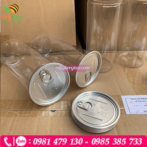Hũ nhựa pet nắp nhôm viền mí Hũ nhựa pet nắp nhôm viền mí