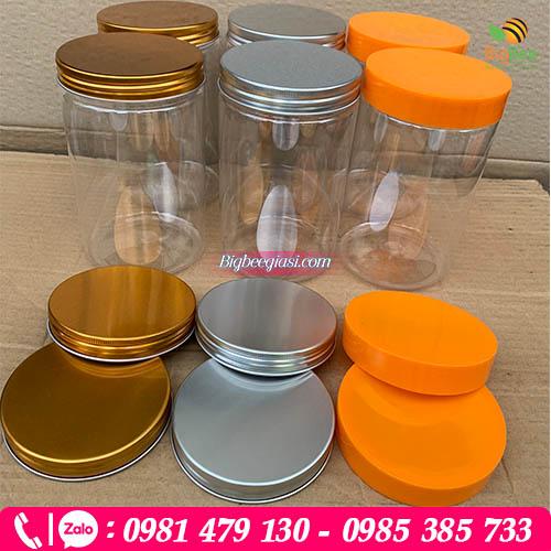 Hũ pet nắp nhôm và nắp nhựa Hũ pet nắp nhôm và nắp nhựa