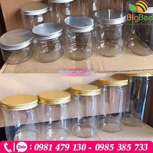 Hũ nhựa pet nắp nắp nhôm Hũ nhựa pet nắp nắp nhôm