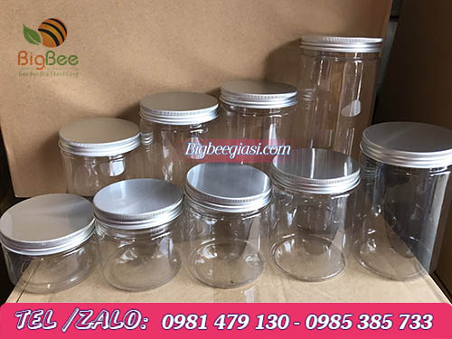 hũ pet nắp nhôm đựng thực phẩm