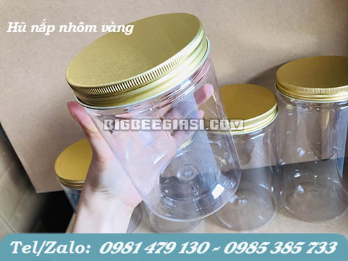 hũ nắp nhôm vàng