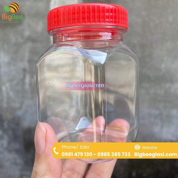 Hũ nhựa nắp đỏ đựng muối tôm, mắm ruốc 135ml Hũ nhựa nắp đỏ đựng muối tôm, mắm ruốc 135ml