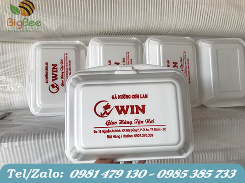 in logo lên hộp xốp đẹp, sắc nét