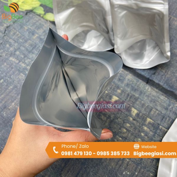 Túi zip ghép bạc 2 mặt Túi zip ghép bạc 2 mặt