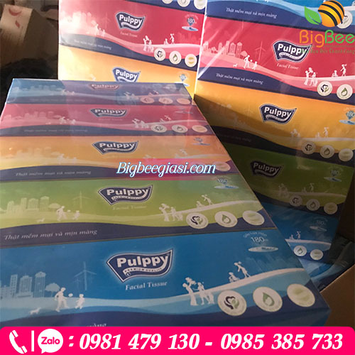 Khăn giấy Pulppy lốc 5 hộp