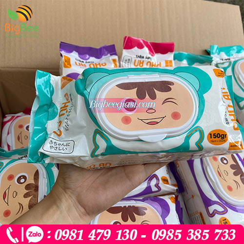 Khăn ướt Cho Bé Phú An an toàn chính hãng Khăn ướt Cho Bé Phú An an toàn chính hãng