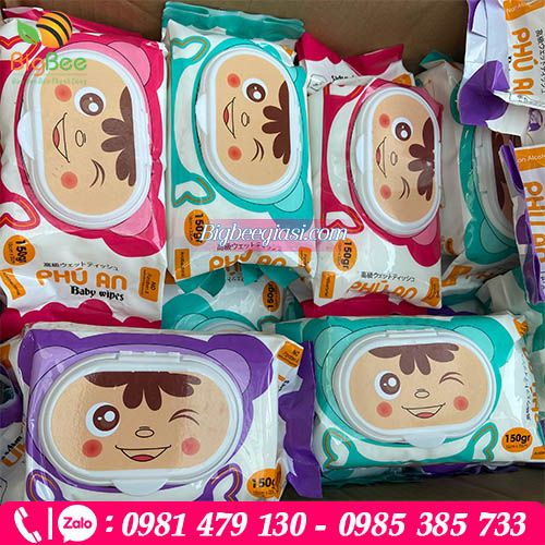 Khăn ướt Cho Bé Phú An an toàn chính hãng Khăn ướt Cho Bé Phú An an toàn chính hãng