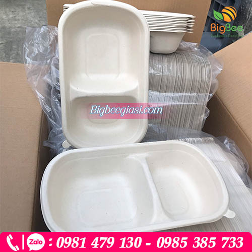 Khay bã mía 2 ngăn Khay bã mía 2 ngăn