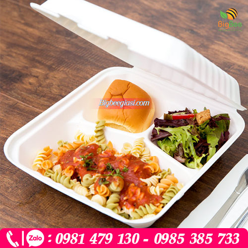 Hộp đựng thức ăn bằng bã mía Hộp đựng thức ăn bằng bã mía