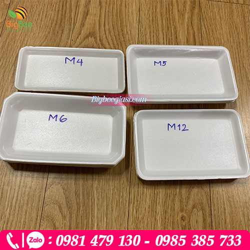 Khay xốp M4, M5, M6, M12 màu trắng Khay xốp M4, M5, M6, M12 màu trắng
