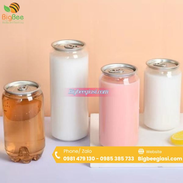 Lon pet đựng trà sữa thu hút, bắt mắt hơn các loại ly, chai nhựa truyền thống Lon pet đựng trà sữa thu hút, bắt mắt hơn các loại ly, chai nhựa truyền thống