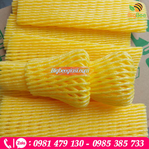 Xốp lưới màu vàng bọc trái cây Xốp lưới màu vàng bọc trái cây