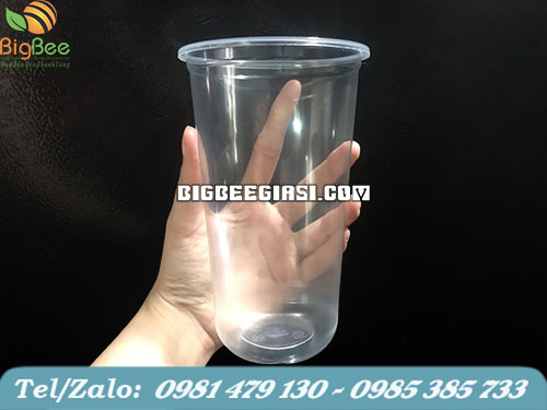 ly nhựa đáy bầu 700ml