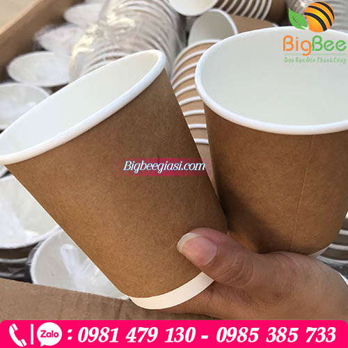 Ly giấy đựng cafe nóng 500ml