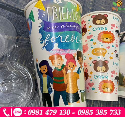 Ly giấy in sẵn theo chủ đề bạn bè Ly giấy in sẵn theo chủ đề bạn bè