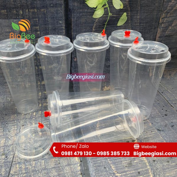 Ly nhựa PP mềm nắp tim Ly nhựa PP mềm nắp tim