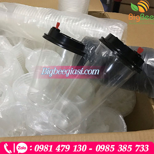 Ly nhựa PP nắp nút tim đen