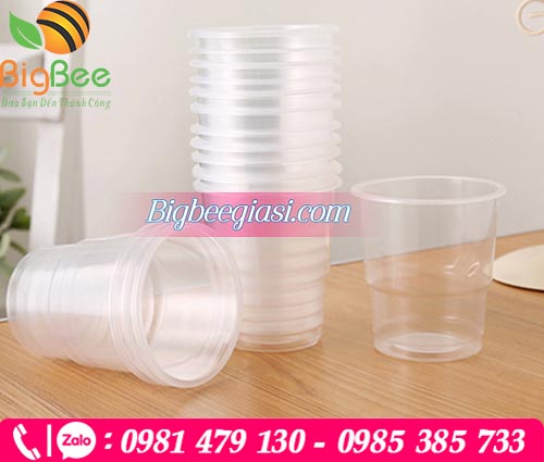 Ly nhựa nhỏ đựng rau câu