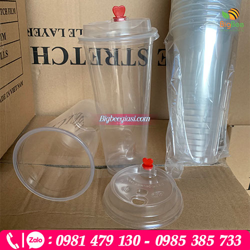 Ly nhựa nắp tim 700ml mềm