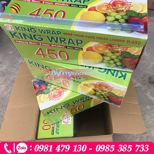 Màng bọc thực phẩm king wrap 450x 30cm Màng bọc thực phẩm king wrap 450x 30cm