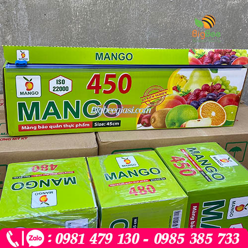 Màng bọc thực phẩm mango 450x 45cm Màng bọc thực phẩm mango 450x 45cm