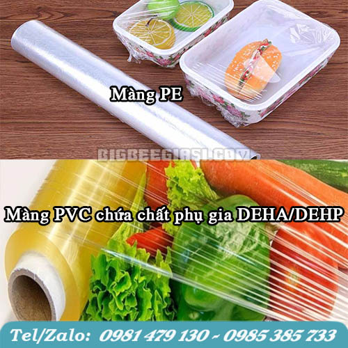 màng bọc pe và màng bọc pvc