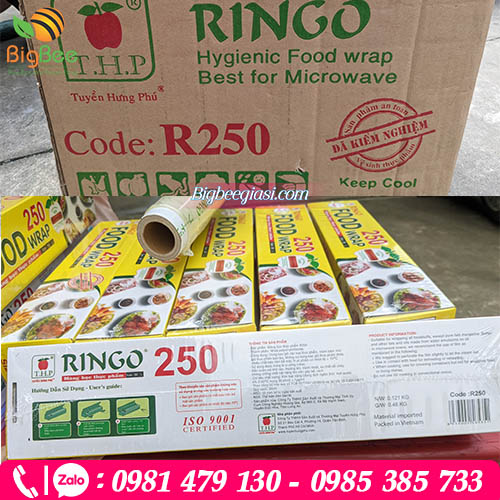 Màng bọc thực phẩm Ringo 250 đã được kiểm nghiệm an toàn Màng bọc thực phẩm Ringo 250 đã được kiểm nghiệm an toàn