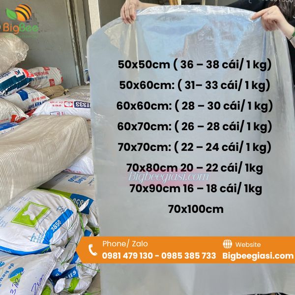 Màng co nhiệt đa dạng kích thước Màng co nhiệt đa dạng kích thước