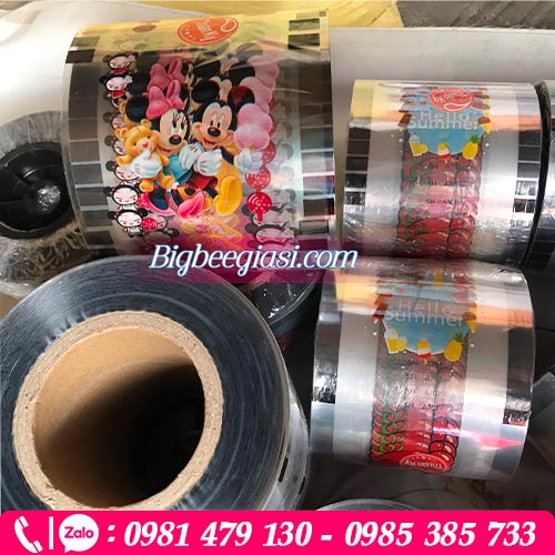 Hình ảnh cuộn màng ép ly nhựa họa tiết có sẵn