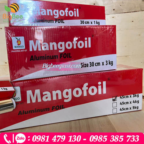 Màng nhôm bọc thực phẩm cuộn lớn Màng nhôm bọc thực phẩm cuộn lớn