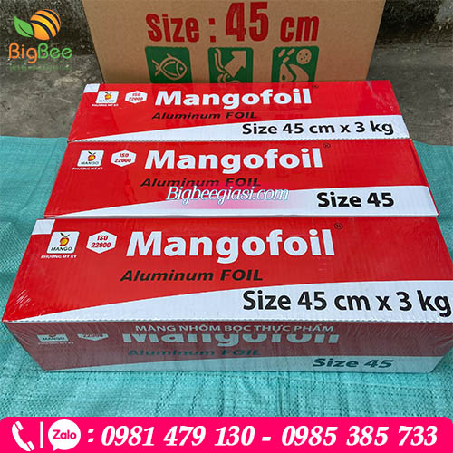 Màng nhôm bọc thực phẩm mango cuộn lớn Màng nhôm bọc thực phẩm mango cuộn lớn