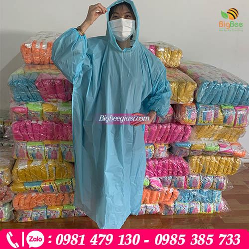 Áo mưa tự hủy thiết kế chui đầu Áo mưa tự hủy thiết kế chui đầu