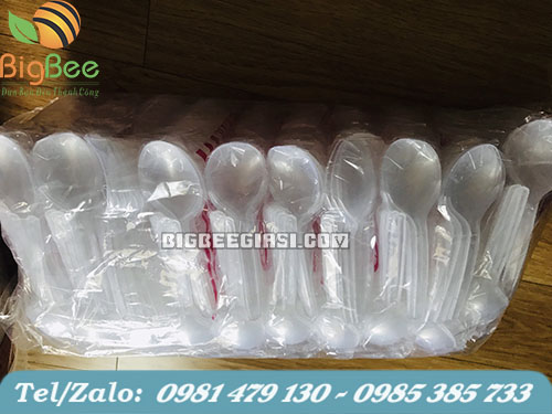 muỗng nhựa trong dài giá sỉ